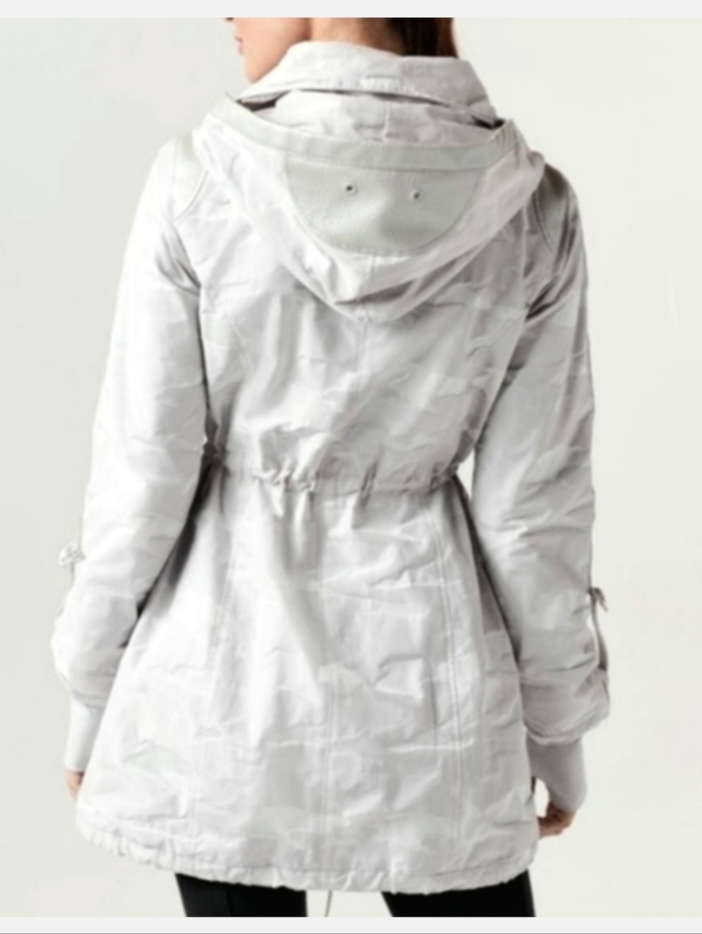 Blanc Noir Gray Camo Print Anorak Size M - Picture 2 of 13